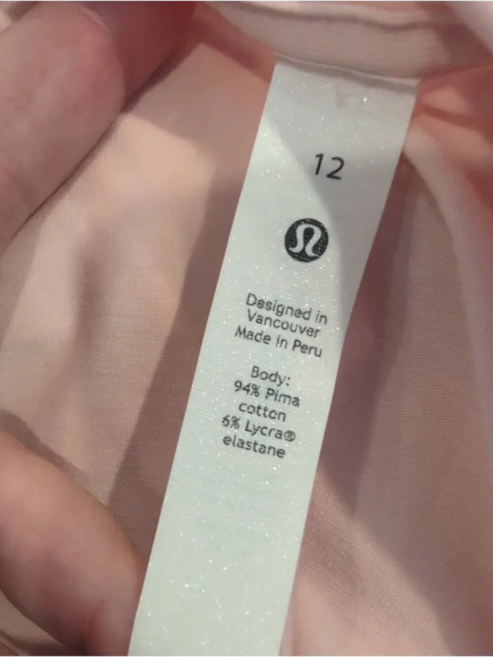 Lululemon Side Tie V-Neck T-Shirt Pink Mist